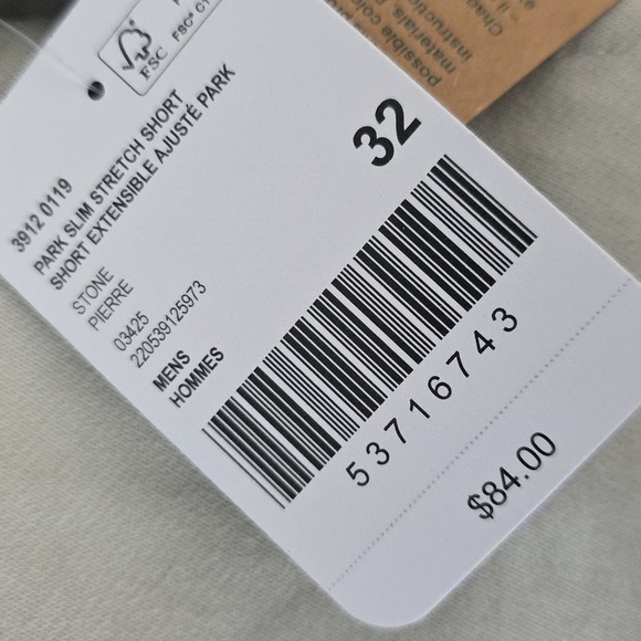 Roots-Park Slim Stretch Cotton SHORTS - Picture 3 of 7